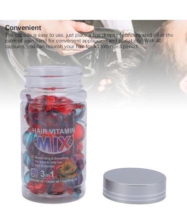Hair Vitamin Mix Capsules Hair Moisturizing Capsules for Deep Nourishment and Shine 40 Capsules - Buy Online on GoSupps.com