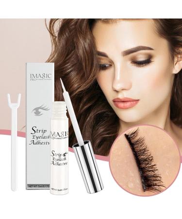 Clear Eyelash Glue | Lash Glue Strong Eyelash Glue Latex Free Eyelash Glue Strong Hold False Eyelash Adhesive Safe On Skin Suitable for Sensitive Eyes Waterproof Clearful - Buy Online on GoSupps.com