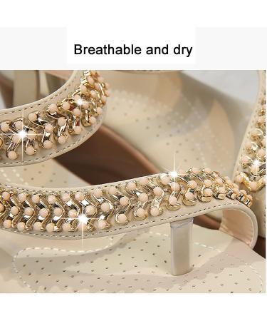 Summer Round Toe Sandals for Women - Fashion Platform Wedge Rhinestone Orthopedic Bunion Corrector - Soft Big Toe Foot Support - 24cm Black - Buy Online on GoSupps.com