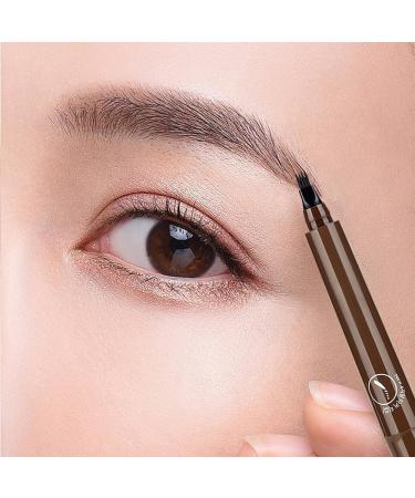 Cohbskj Glowly Secret Eyebrow Pen Unique Quad Eyebrow Pencil Quad Forked Liquid Eyebrow Pencil Long-Lasting Waterproof Microblading Eyebrow Pen (1PCS-A) - Buy Online on GoSupps.com
