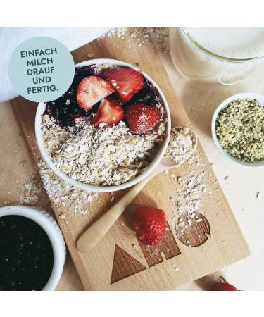 AHO Organic Sprouted Oatmeal 600g - Plastic-Free Muesli | Premium Quality from Germany & Austria - Buy Online on GoSupps.com