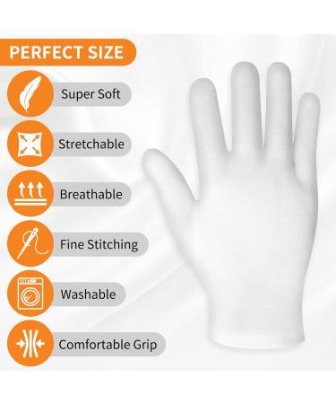 Sibba 3 Pairs Moisturizing Gloves for Overnight Bedtime | Heal Eczema & Repair Dry Chapped Hands | Hand Spa Treatment Gloves (M/L/XL) - Buy Online on GoSupps.com