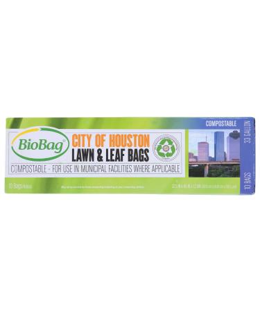 Biobag City of Houston 33 Gallon Lawn & Leaf Bags 10 Count, 10 CT