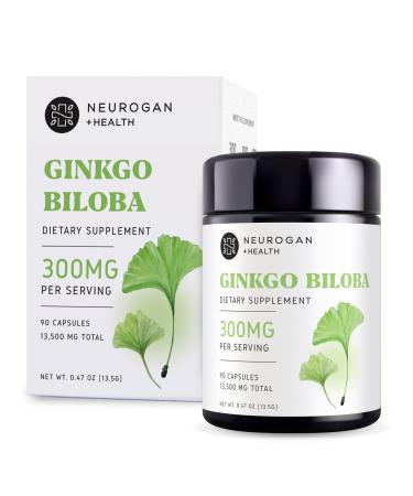 Neurogan Ginkgo Biloba Supplements Capsules Herbal Brain Supplements for Memory & Focus Cognitive Supplement with Standardized Extract 90 Vegan-Friendly Capsules