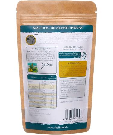 Buy 100% Pure German Spirulina Powder - Gluten-Free Vegan Nutrient-Rich Superfood (100g) - Buy Online on GoSupps.com