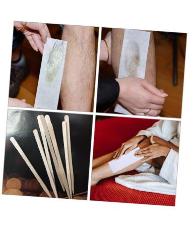 Buy Angoily Wax Strips Set for Effective Hair Removal | Depilatory Wax Towels & Wooden Sticks | International Shipping Available - Buy Online on GoSupps.com