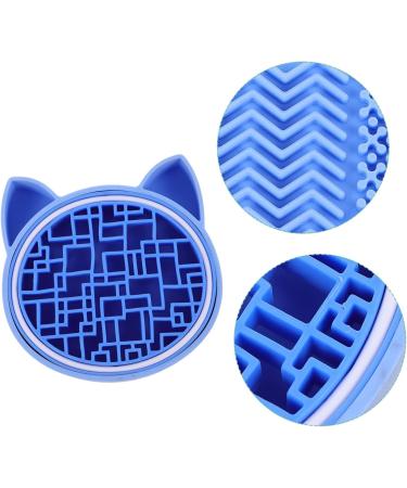 FRCOLOR 2 1 cleaning pad makeup pad sponge dry makeup tool Makeup Tools make up Silica gel brush silicone brush Brush Pad Rack make up brush cleaner pad makeup brush detergent 11x2.5cm blue - Buy Online on GoSupps.com
