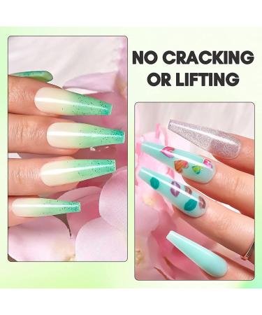 Makartt Green Poly Nail Gel Kit 15ML Gel Nail Builder Kit with Slip Solution Clear Nails Acrylic Gel Nail Kit for Nail Building Nail Extension Kit Dual Forms Base Top Coat All-in-One Gel Nail Starter Kit - Buy Online on GoSupps.com