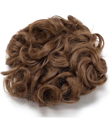 Drawstring Ponytail Clip in Comb Hair Extensions Chignon - Light Brown | Easy Up Do for Messy Curly Wavy Hair - Buy Online on GoSupps.com