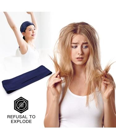 Silk Spa Headband for Face Washing & Hair Wrapping | Adjustable Ponytail Wrap for Women & Girls | 100% Mulberry Silk | Purple - Buy Online on GoSupps.com
