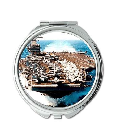 aircraft carrier Mirror makeup mirror fighter pocket mirror portable mirror