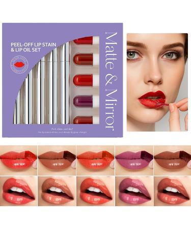 Kit de Gloss L vres - 10 Pi ces Rouge L vres Maquillage | Rouge Longue Tenue Kit de Maquillage pour Maison D placements Mariage Voyage Quotidien Femmes et Filles - Buy Online on GoSupps.com
