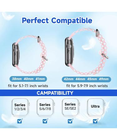 LYJEE Motion Sickness Bands for Apple Watch | Acupressure Wristbands for Sea & Morning Sickness Relief | Adjustable for Pregnant Women | Fits 42/44/45/49mm (Black Pink - Buy Online on GoSupps.com