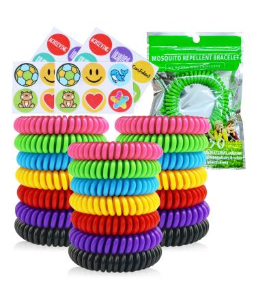 Mosquito Repellent Bracelets, 21 Pack Individually Wrapped Waterproof Insect Bug Repellent Wristbands for Kids Adults Outdoor Camping Fishing Traveling - Buy Online on GoSupps.com