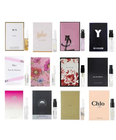 Designer Fragrance Sampler Set for Women High End Brands Perfume Travel Size 12PCS 0.06 Fl Oz (Pack of 12) - Buy Online on GoSupps.com