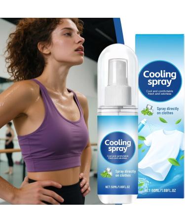  szaluyk Refreshing Clothing Spray | 50ml non-greasy cooling liquid for hot weather ideal for travel camping beach holidays hiking yoga running and athletes - Buy Online on GoSupps.com