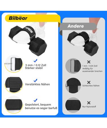 2-Pack Tibialis Trainer | Adjustable Dumbbell Foot Attachment for Leg Strength Training & Ankle Straps Ideal for Lifting Exercises - Buy Online on GoSupps.com