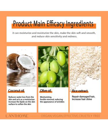 Rice Water Anti-Hair Loss Soap | Handmade Cleansing Bar for Men & Women | Oil Control & Moisturizing | Perfect for Face & Body - Buy Online on GoSupps.com