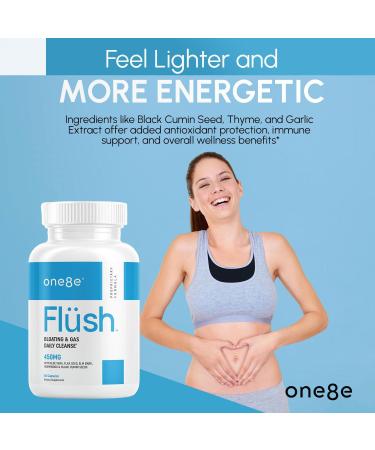 ONE8E Fl sh Herbal Gut Health & Digestion Supplement | Herbal Cleanse for Better Digestion Bloating & Gas Relief with Botanical Ingredients | Natural Gas and Bloating Relief for Women and Men - Buy Online on GoSupps.com