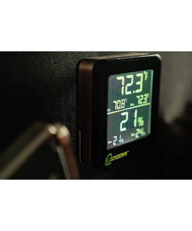 LOCKDOWN Digital Hygrometer - Backlit Screen, Min/Max Reading for Temp and Humidity Monitoring - Wireless - Safes, Rooms, Cases - Buy Online on GoSupps.com