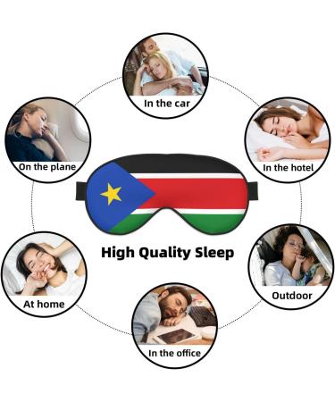 Flag of South Sudan Soft Eye Mask | Ultimate Comfortable Sleep Mask for Side Sleepers | Light Blocking & Relaxing Pressure-Free Eyemask - Buy Online on GoSupps.com