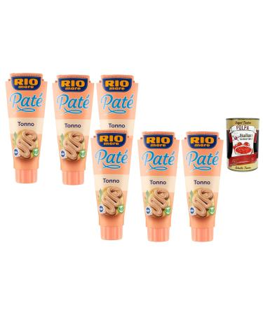 Italian Gourmet Rio Mare Pat Thon Lot 6 x 100 g P t de thon en tube tartinable & onctueux Pour sandwich toast ap ritif canap s crackers Snack sal + Italian Gourmet Polpa