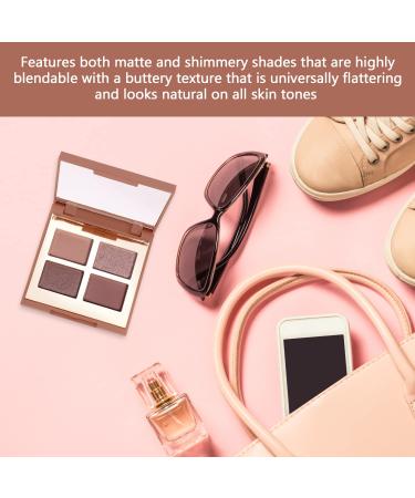 Mellow Cosmetic Eyeshadow Quad - Matte & Shimmer Palette for Women - Highly Pigmented Longwear Eye Makeup Kit (Rhea - Buy Online on GoSupps.com