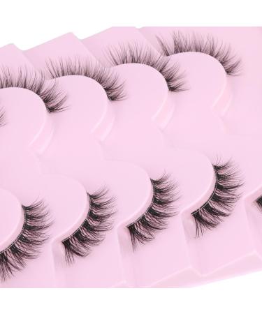 3D Curly Half False Eyelashes by Focipeysa - Natural Look Cat Eye Wispy Lashes with Clear Band - Pack of Fake Lashes (F05) - Buy Online on GoSupps.com