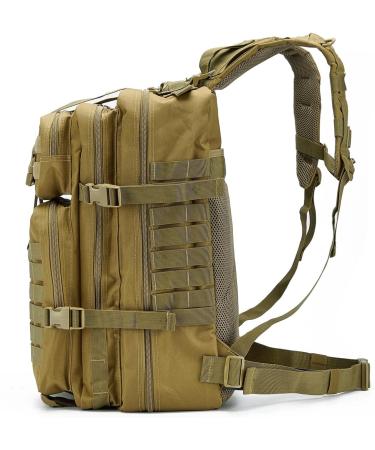 45L Military Tactical Backpack for Men - Camping Hiking Trekking Daypack - MOLLE 3 Day Assault Pack - Tan - Buy Online on GoSupps.com