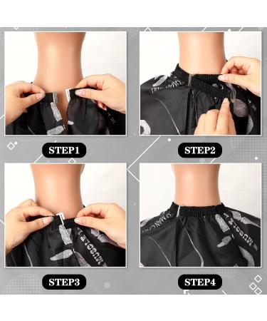FEBSNOW Professional Hair Cutting Barber Cape - Beard Print & Neck Duster Brush | Best Barber Shop Accessories for Hair Cutting - Buy Online on GoSupps.com