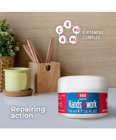 Hands Work SOS Formula Hand Cream - Regenerate Cracked & Extremely Dry Skin (50 ml) | International Shipping Available - Buy Online on GoSupps.com