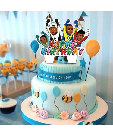 For Jools TV Cartoon Theme Birthday Party Pack: Banner Cake Topper Cupcake Toppers Balloons for Unforgettable Kids' Celebrations - Buy Online on GoSupps.com