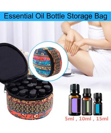 Essential Oil Carrier Bag - Compact Storage for 5ml 10ml & 15ml Bottles | Ideal for Travel & Organization - Buy Online on GoSupps.com
