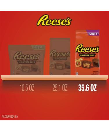 REESE'S Miniatures Milk Chocolate Peanut Butter Cups Candy 35.6 oz Bulk Party Pack Individually Wrapped, Gluten Free - Buy Online on GoSupps.com
