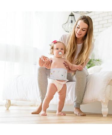 ULTNICE 3Pcs Cotton Baby Belly Band | Infant Umbilical Cord Support | Newborn Waist Cover - Sky Blue - Buy Online on GoSupps.com