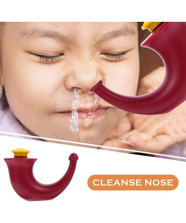 Healvian Nose Cleaner Neti Pot - Durable Nasal Cleansing Tool for Sinus Irrigation & Rinsing | Yoga Horn Design | International Shipping Available - Buy Online on GoSupps.com