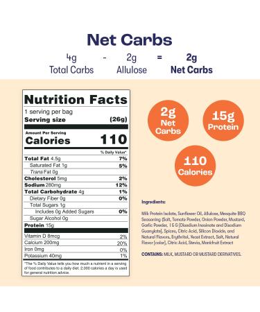 Low Carb Keto Cheese Puffs - BBQ Flavor | Healthy Snack | 12 Pack | Gluten-Free & High Protein - Buy Online on GoSupps.com