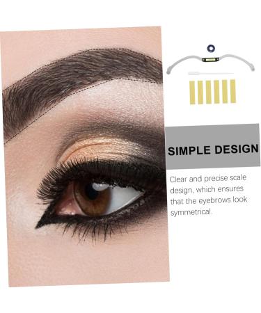 Healeved 2 pcs Professional Eyebrow Line Shaping Shaper Level Marker Premium Metal Auxiliary Tool Horizontal mediumx2pcs Silverx2pcs - Buy Online on GoSupps.com