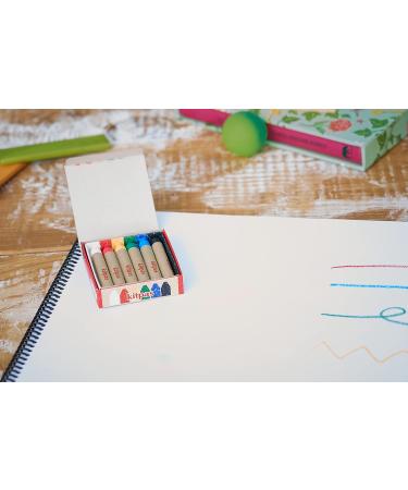 Kitpas Rice Bran Wax Art Crayons - 6 Colors | Kids 3+ | Window Art, Erasable, Water-Soluble | English Edition - Buy Online on GoSupps.com