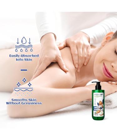 HIQILI Sweet Almond Oil for Skin Hair Body 100% Pure Organic Carrier Oil for Essential Oils Mixing Hexane Free Unscented - 16 Fl Oz - Buy Online on GoSupps.com