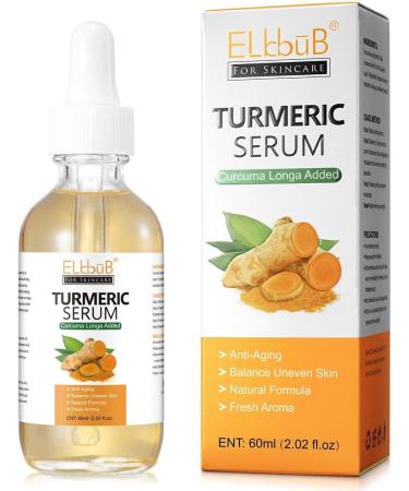  p-beauty Organic Turmeric Face Serum - Hyperpigmentation - Dark Spot Remover - Vegan - Natural and Brightening - 60 ml - Buy Online on GoSupps.com