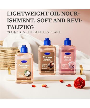  Bploar Body Oil Nourishing Body Oil Radiant Glow for Dry Skin Non-greasy Body Care After Shower for Smooth Hydrated Skin (260ml Coconut) - Buy Online on GoSupps.com