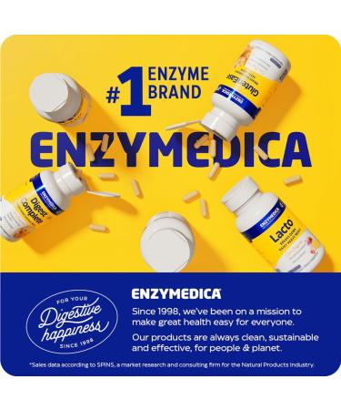 Enzymedica - Digest Spectrum, Digestive Enzymes for Multiple Food Intolerances, Offers Fast-Acting Gas & Bloating Relief - 120 Capsules  - Buy Online on GoSupps.com