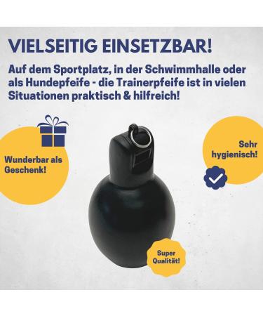 Best Sporting Handpipe | High-Quality Referee & Coaching Whistle | Durable Black Football Pipe for Children | Trainer Whistle Set - Buy Online on GoSupps.com
