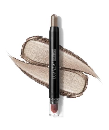 LUXAZA Smoky Gray Brown Eyeshadow Stick Makeup Pen,Soft & Smooth Creamy Metallic Eyeshadow Pencil Crayon,Waterproof Shadow Pen Stick 02-Smoky Gray Brown - Buy Online on GoSupps.com
