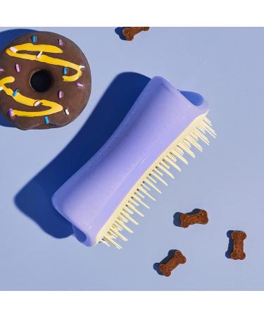 Pet Teezer Small Detangling & Grooming Brush - Lilac & Yellow | Ideal for Dry Brushing or Bathing Your Dog - Buy Online on GoSupps.com
