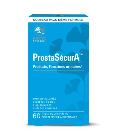 PhytoResearch ProstaS curA - Prostate and Urinary Functions Supplement - Vitamins and Plants - Vitamin B6 Zinc and Selenium - 60 Capsules - 20 Days - Made in France