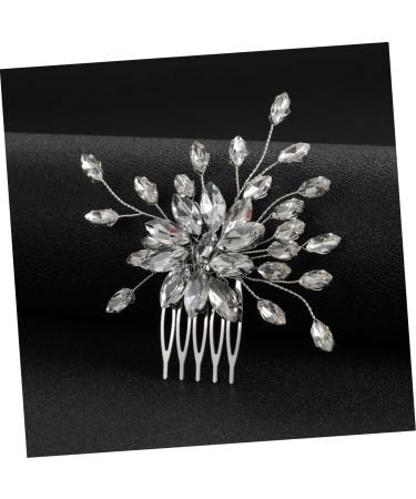 FRCOLOR Set of 4 Comb Wedding Tiara Rhinestone Headband Hair Combs Wedding Headband Prom Headband Hair Accessories Plastic Accessories European and American Bride - Buy Online on GoSupps.com