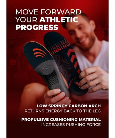 Arch Support Insoles for Sports - Best Athletic Shoe Inserts for Men & Women | Jogging Sprinting & Running - Size XS (Men 4.5-6.5 / Women 5.5-7.5 - Buy Online on GoSupps.com