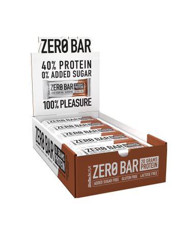 Biotechusa zero bar protein snack - sugar arm & lactose -free |Crispy texture |Delicious flavors |Ideal for diets & workouts 20 * 50 g double chocolate
